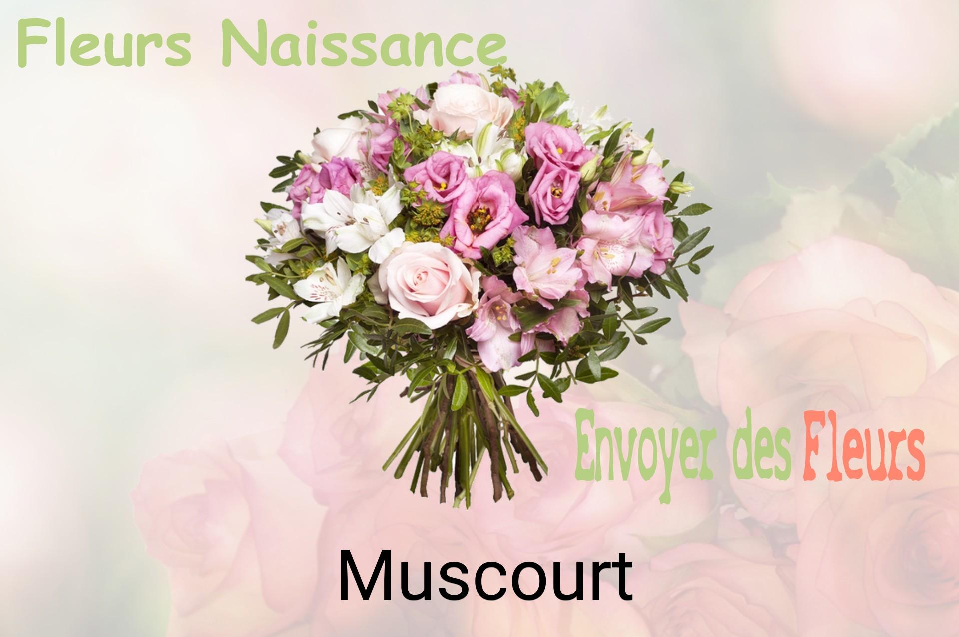 Bouquet de fleurs de naissance livré à Muscourt