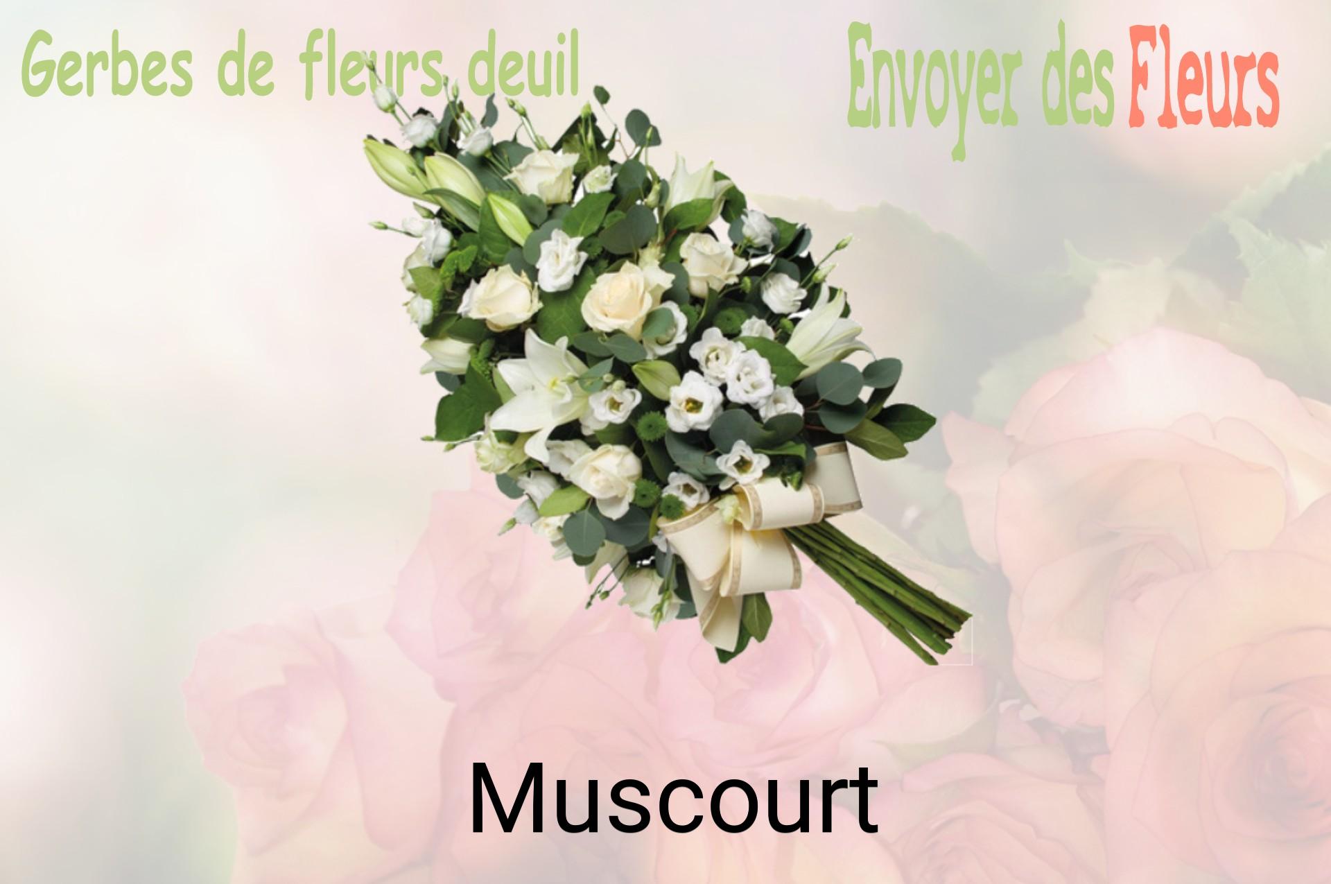 Gerbe de fleurs de deuil livrée à Muscourt